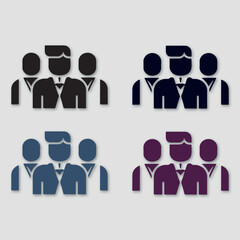 Business people logo modern