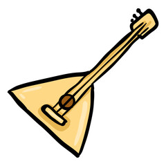 Balalaika Musical Instrument Doodle Icon
