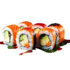 Sushi Rollsimage isolated on a transparent background PNG photo