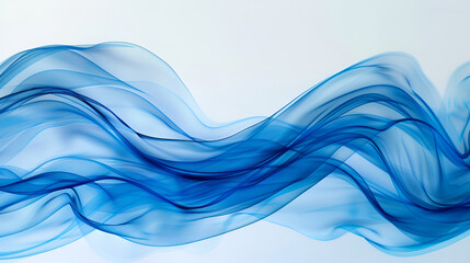 Moderne blaue Stränge auf weißem Hintergrund,Blue smoke, Abstract art, Abstract Blue smoke, Blue smoke abstract, Blue wave, white background ,Abstract blue paint brush strokes in watercolor isolated 
