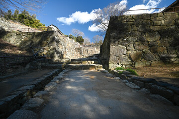 金山城址の石垣