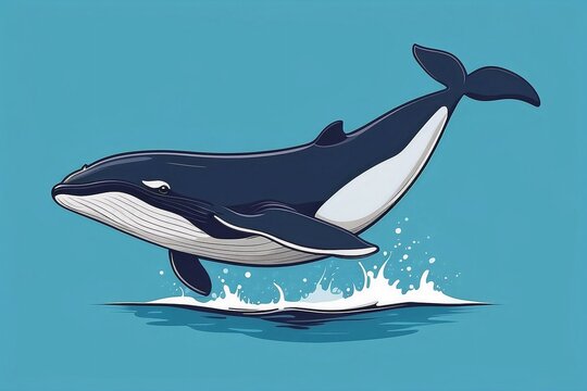 logo of  a whale jumping out of water