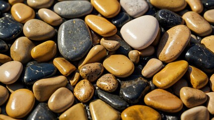 golden and black stones background