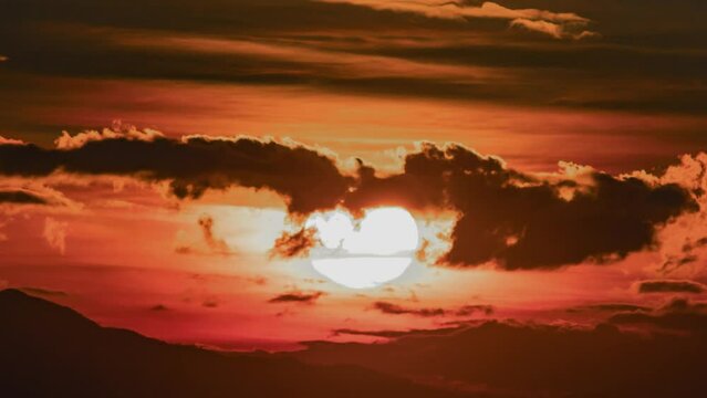 beautiful orange sunset
