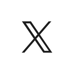X logo icon Twitter Logo Symbol SVG Vector