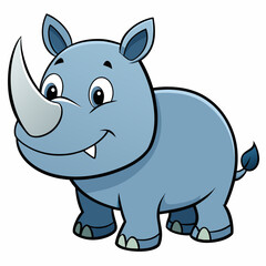 cartoon rhino cartoon