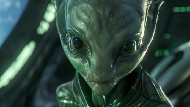 Dangerous Alien Intruder on Spacefaring Vessel. Generative ai