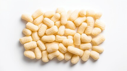 gnocchi isolated on white