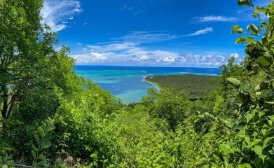 Papier peint adhésif Le Morne, Maurice Beautiful landscape of Mauritius island with turquoise lagoon