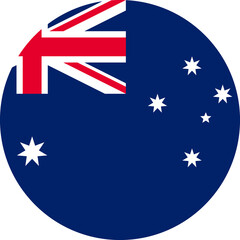 Australia Flag Round Icon