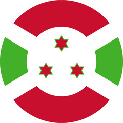 Burundi Flag Round Icon - 749326217