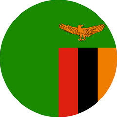Zambia Flag Round Icon - 749326252
