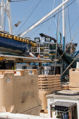  Details / Kisten auf einem Fischkutter - Fischfang im Mittelmeer (Adria)