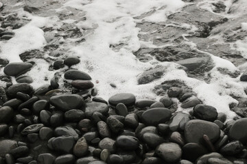 stones and water