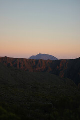 Fototapeta premium sunset in the mountains