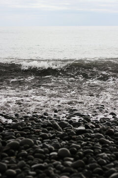 waves on the beach