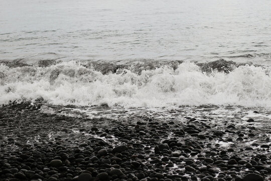 water on the beach