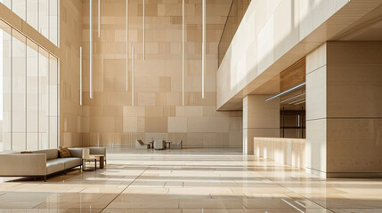 Minimalist Modern Building Interior