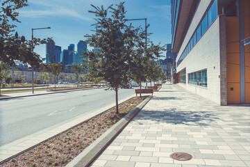 City Street Building View, Montreal, Quebec, Canada