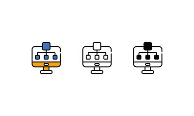 Structure icons vector stock illustration