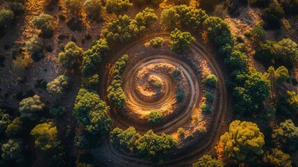 Earth texture abstract patterns in natural landscapes from an aerial perspective