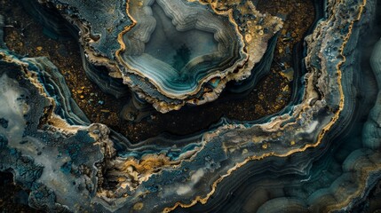 Earth texture abstract patterns in natural landscapes from an aerial perspective