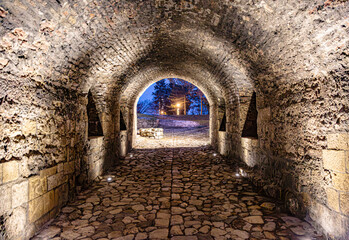 Maze of Tunnels inside Belgrade Fortress, Serbia