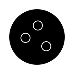 Bowling ball  sport icon vector illustration