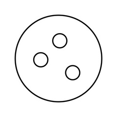 Bowling ball  sport icon vector illustration