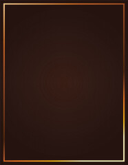 dark brown background with luxury golden border looks like a frame