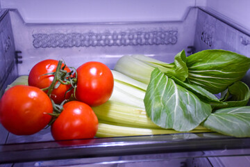 Vegetable mix in the fridge