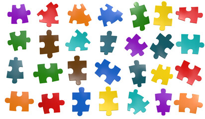 Colorful Puzzle Pieces