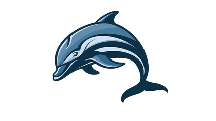Energetic Dolphin Mascot Vector on Transparent Background