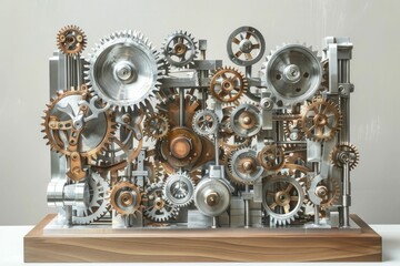 A harmonic convergence of gears and levers in the Mechanical Symphony creates the melody of production.