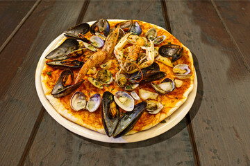 Pizza ai frutti di mare 1298
