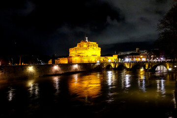Castel Sant Angelo di notte 1302