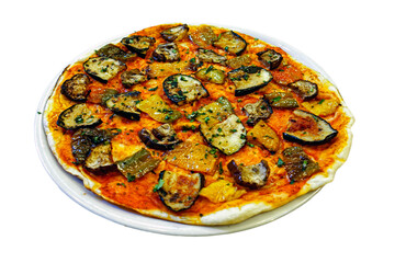 pizza con verdure grigliate su fondo trasparente 1301