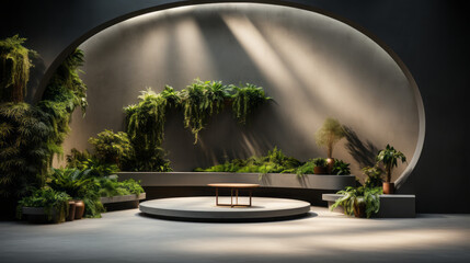 Stunning Night Sky: Spectacular Nature Landscape with Rainbow, Aurora, Moon, Stars, and Stunning Light Effects in a 3D Environment, generative AI