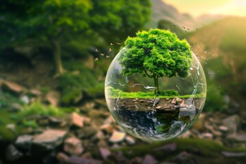 green earth planet,enviromental protection concept