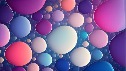 A vibrant and colorful background featuring beautiful round shapes. 