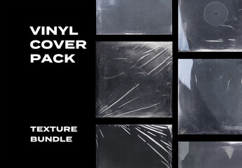 Vinyl Music Cover EP Album Rock Rap Retro Overlay Texture Pack Bundle Effect Surface Mockup
