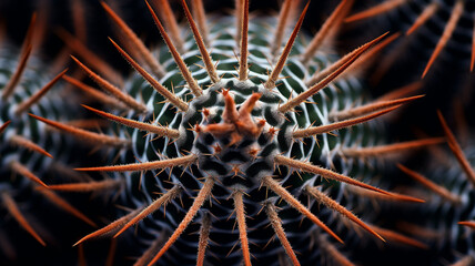 close-up cactus in a garden