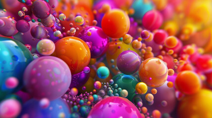 Fototapeta na wymiar Colorful bubble background