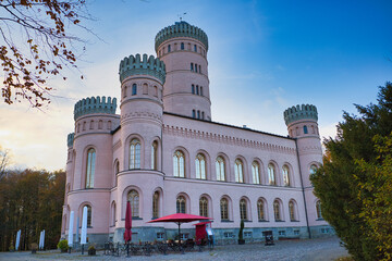 Jagdschloss Granitz, Schloss auf der Insel Rügen, Ostsee, Ostseebad Binz, Mecklenburg Vorpommern, Deutschland - obrazy, fototapety, plakaty