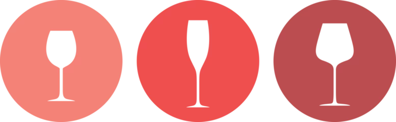 Foto op Plexiglas Wineglass logo. Icon. Isolated wineglass on white background © oleg7799