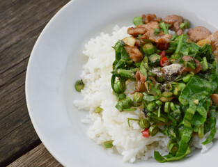 rice with chicken and vegetable