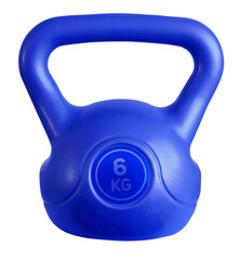 Colorful Kettlebell Isolated on White Background.