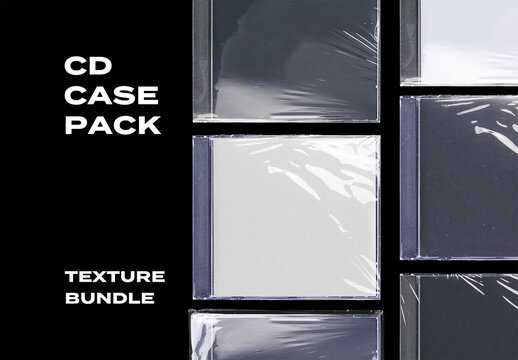 CD Disk Compact DVD Game Disc Case Music Overlay Texture Pack Bundle Effect Surface Mockup