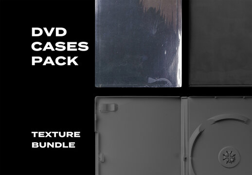 CD Disk Compact DVD Game Disc Case Music Overlay Texture Pack Bundle Effect Surface Mockup
