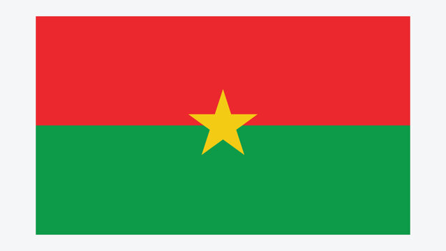 BURKINA FASSO Flag with Original color